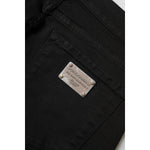 Dolce & Gabbana Black Cotton Logo Skinny Mid Waist Denim Jeans PAN75955-38