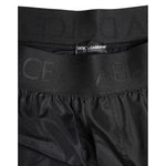 Dolce & Gabbana Black Logo Print Beachwear Men Shorts Swimwear BIK1715-4