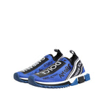 Dolce & Gabbana Blue Sorrento Low Top Sneakers Shoes MV7771-39.5