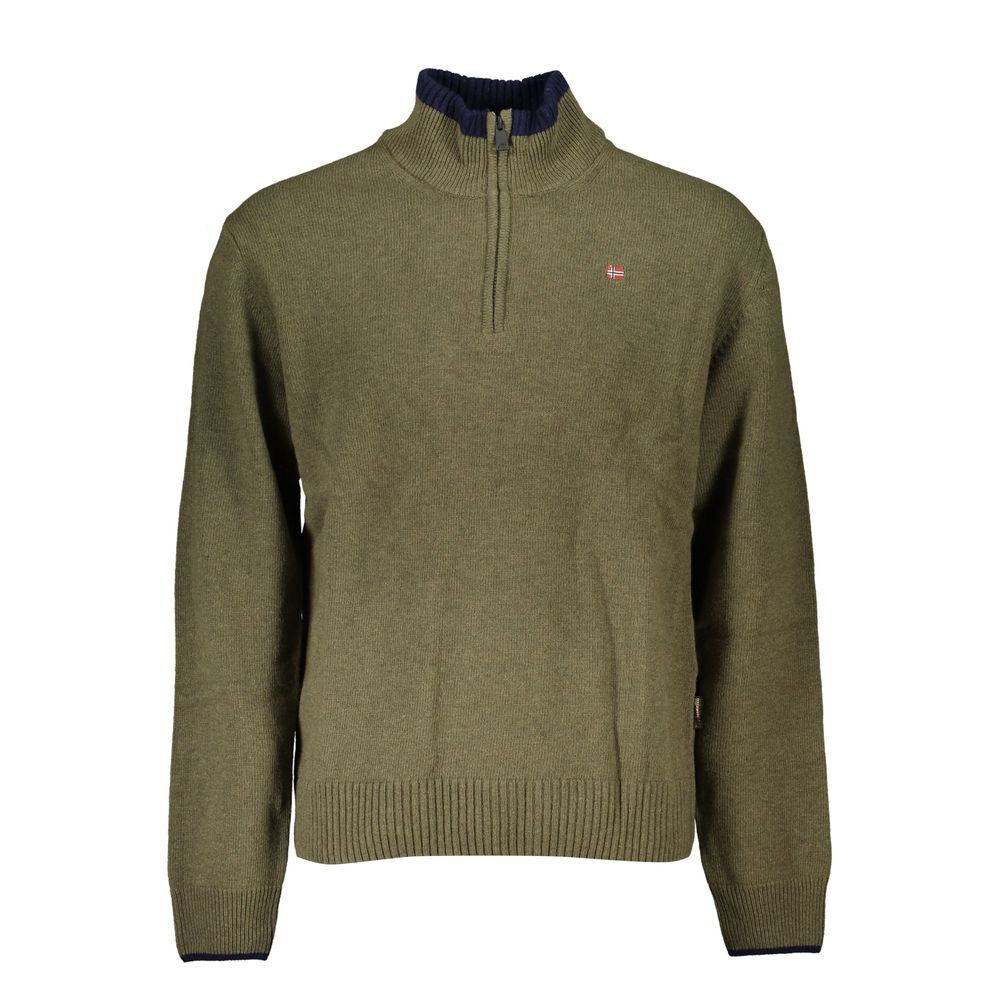 Napapijri Green Fabric Sweater NA-25314-M