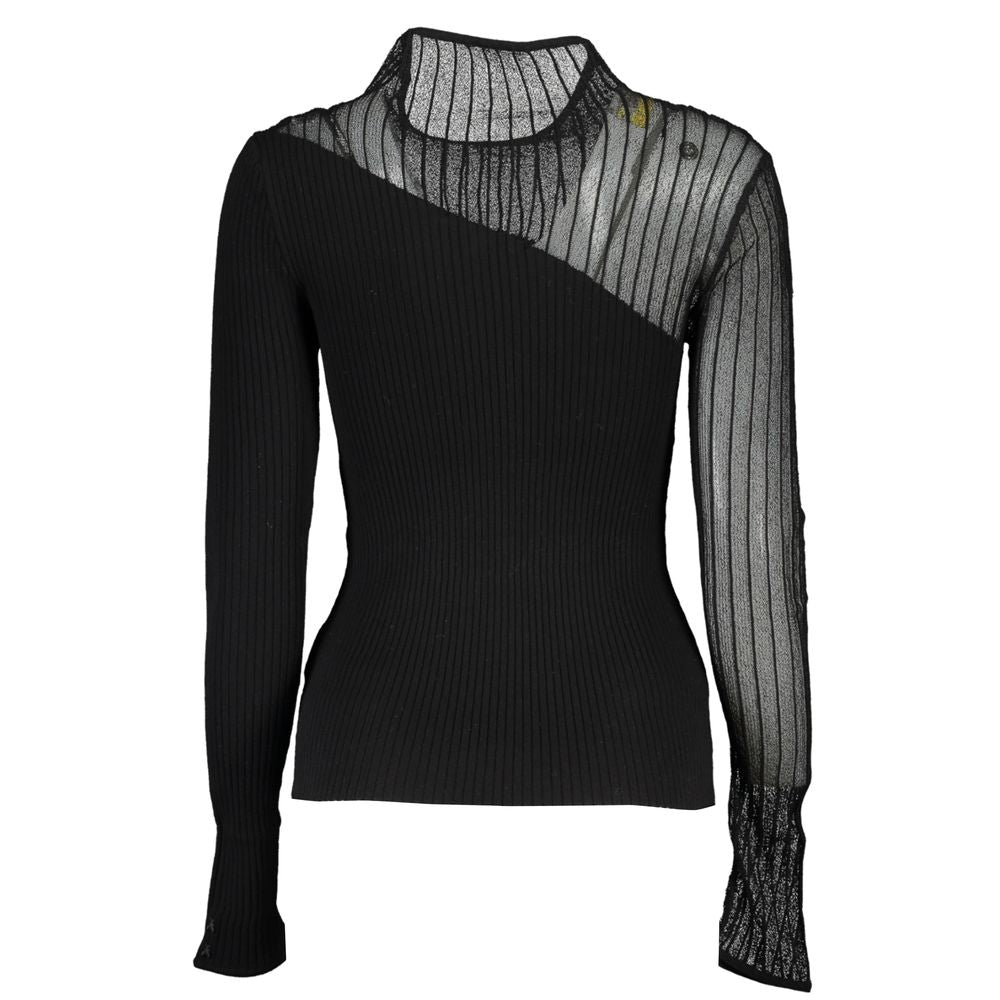 Patrizia Pepe Black Polyester Sweater PA-26486-XS