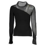Patrizia Pepe Black Polyester Sweater PA-26486-XS