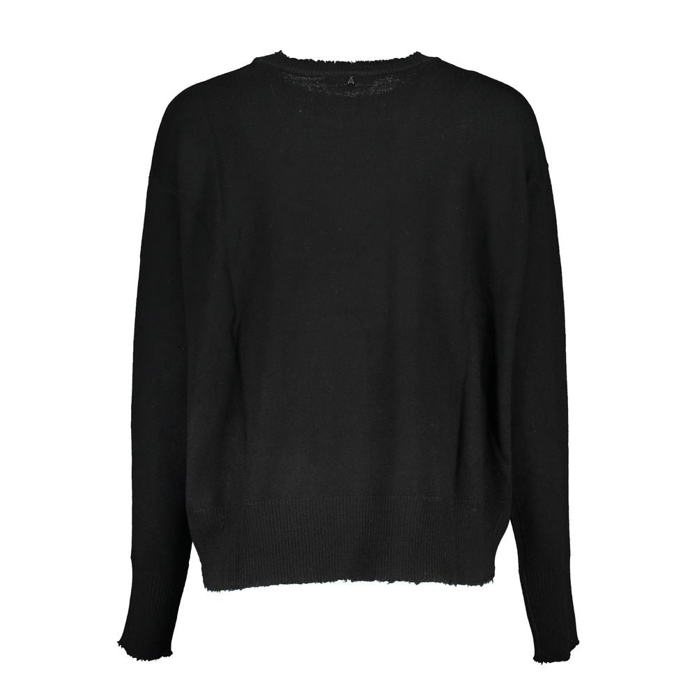 Patrizia Pepe Black Fabric Sweater PA-26487-XS