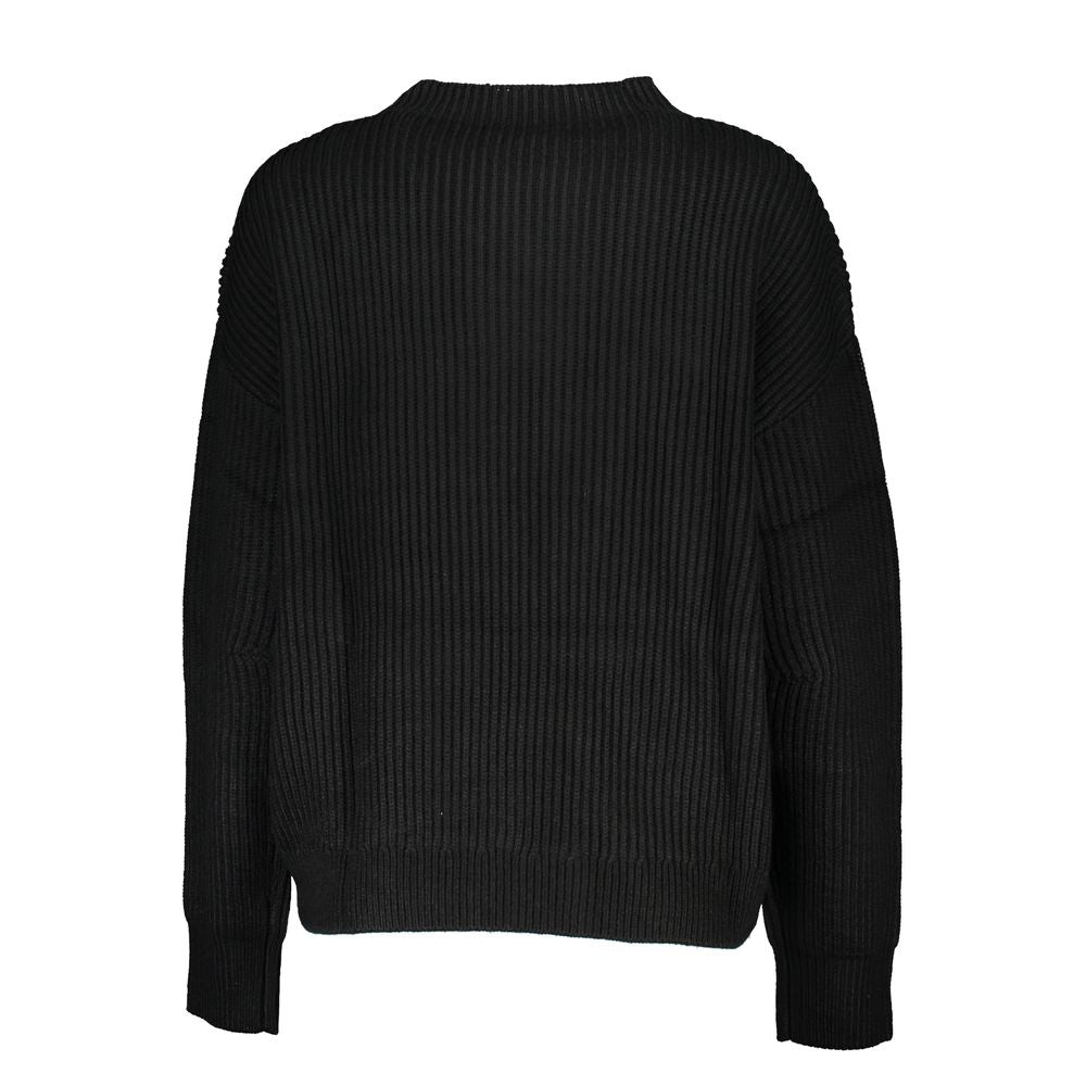 Patrizia Pepe Black Fabric Sweater PA-26491-XS