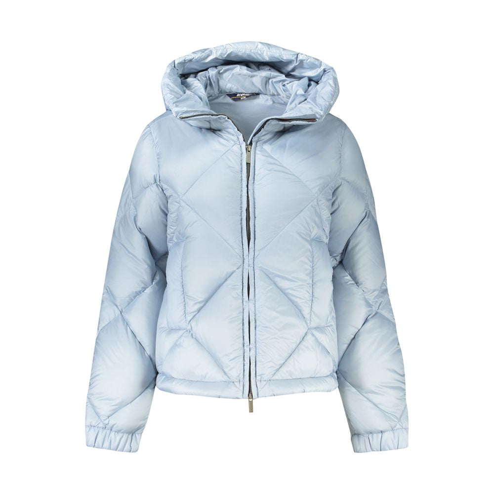 K-WAY Blue Polyester Jackets & Coat KW-34409-S