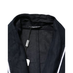 Dolce & Gabbana Dark Blue DG Embroidery Jacket Robe Blazer JKT41553-56