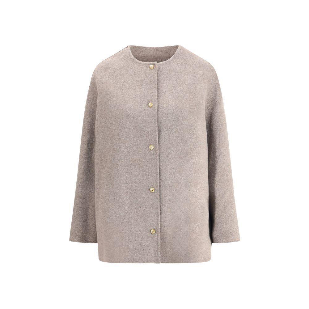 Loulou De Saison Wool short Coat LO-DUNNETAUPEMELAN-IT36 | XS