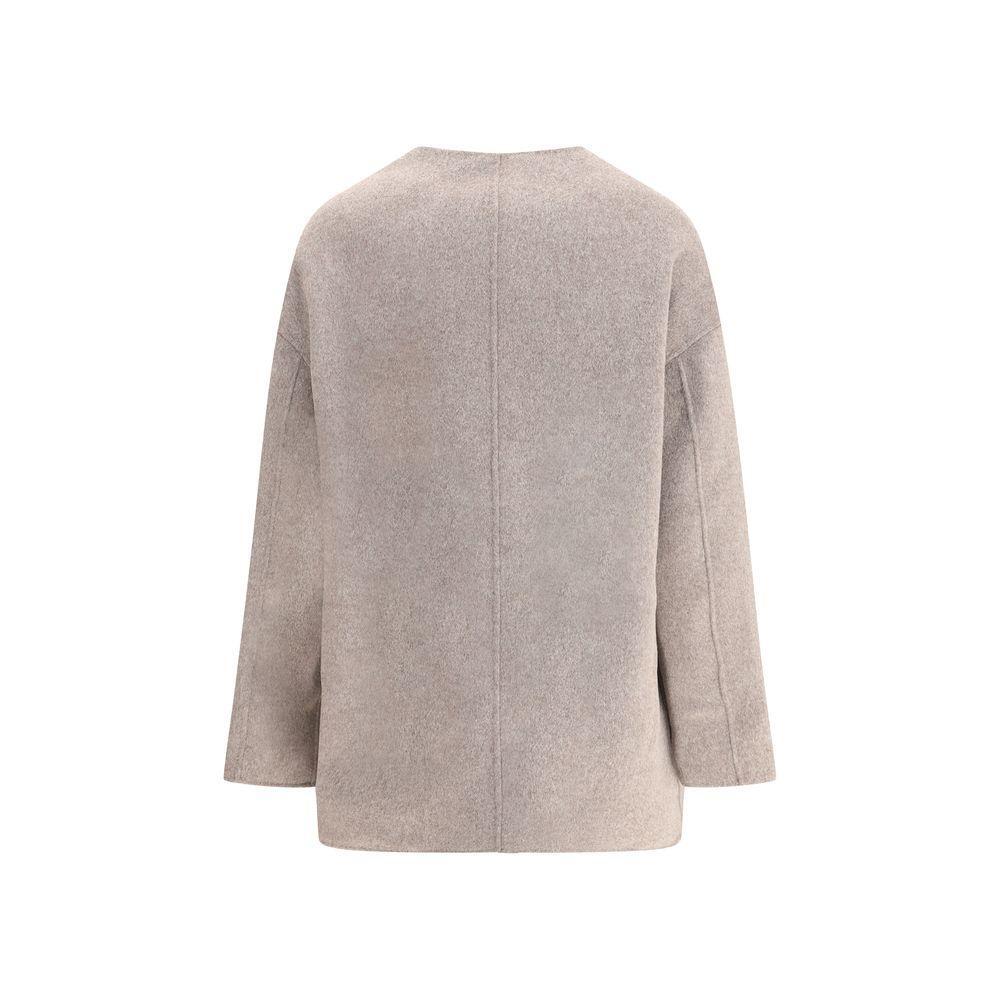 Loulou De Saison Wool short Coat LO-DUNNETAUPEMELAN-IT36 | XS