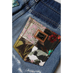 Dolce & Gabbana Blue AMBER Tattered High Waist Denim Jeans PAN76541-40