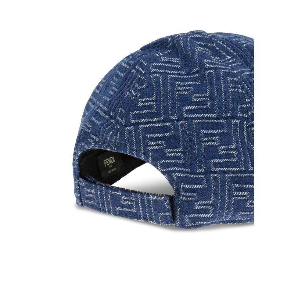 Fendi Denim embroidery Baseball Hat FE-FXQ768AV93F0RBB-UNI