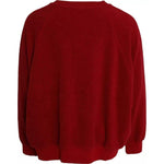 Dolce & Gabbana Red Logo Cotton Crew Neck Pullover Sweater TSH86413-54
