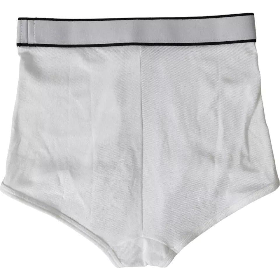 Dolce & Gabbana White Cotton Stretch Branded Logo Underwear BIK1827-2