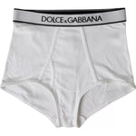 Dolce & Gabbana White Cotton Stretch Branded Logo Underwear BIK1827-2