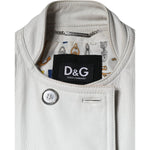 Dolce & Gabbana White Double Breasted Blazer Coat Jacket JKT4102-48