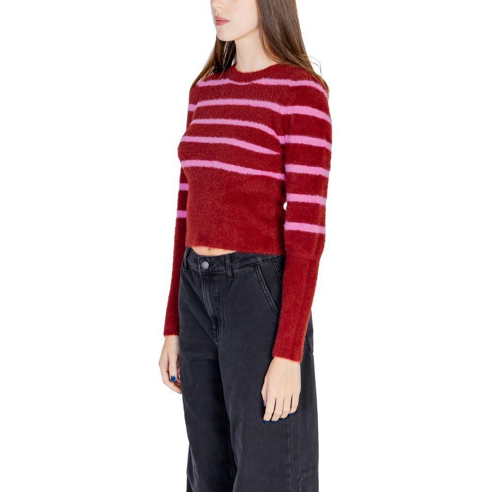 Only Red Nylon Sweater ON-14843200146-IT42|M