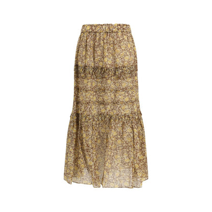 Marant Etoile Bicolor Cotton Long Skirt