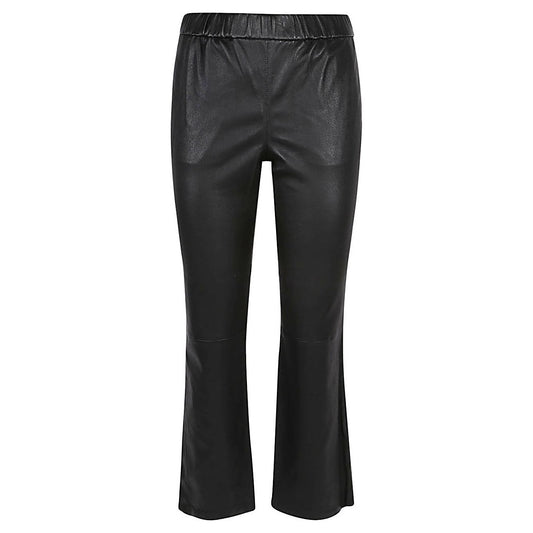 Enes leather trousers RELAXBOOTCUTPLONGESTRETCHBLACK-AI23