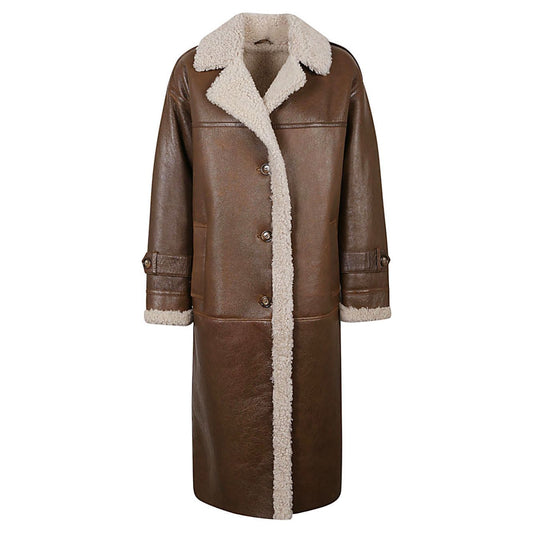 ENES Coats Camel BENEDICTESAHARACRINCKLECAMEL/ECRU