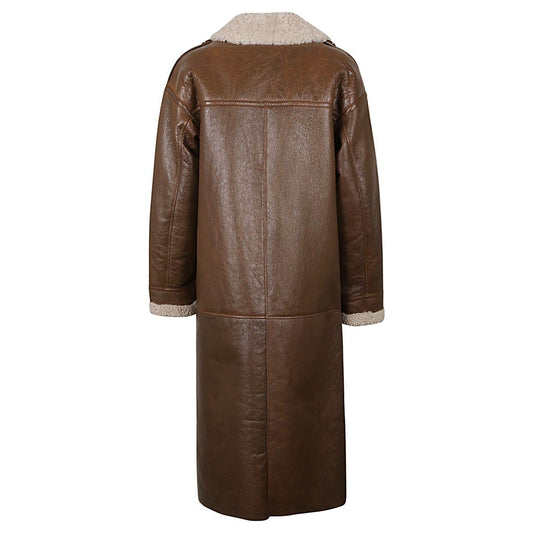 ENES Coats Camel BENEDICTESAHARACRINCKLECAMEL/ECRU
