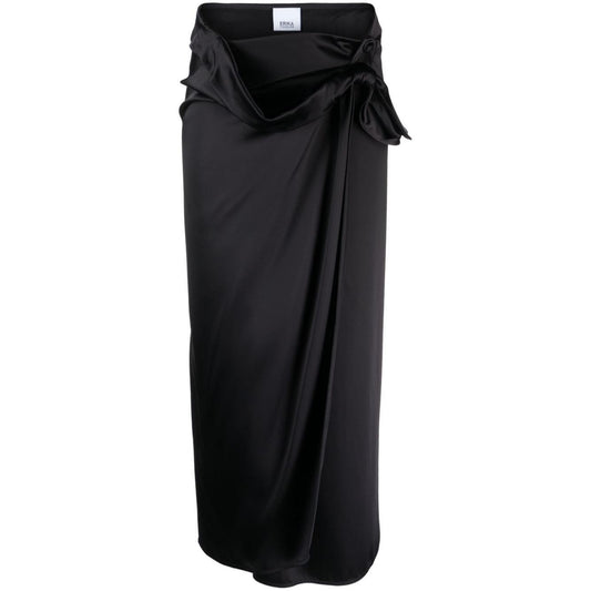 Erika Cavallini Semi-Couture Skirts Black E3WS04LORYANY69