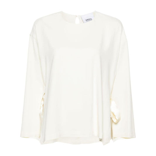 Erika Cavallini Semi-Couture Top White P4SR02A20