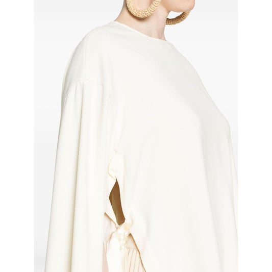 Erika Cavallini Semi-Couture Top White P4SR02A20