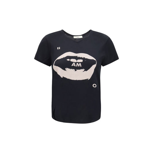 Fendi Black Cotton T-Shirt