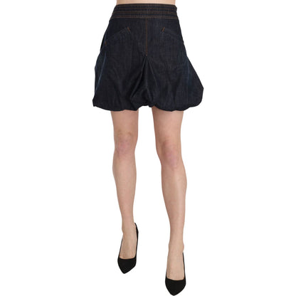 Exte Blue Jeans Denim Cotton Stretch A-line Mini