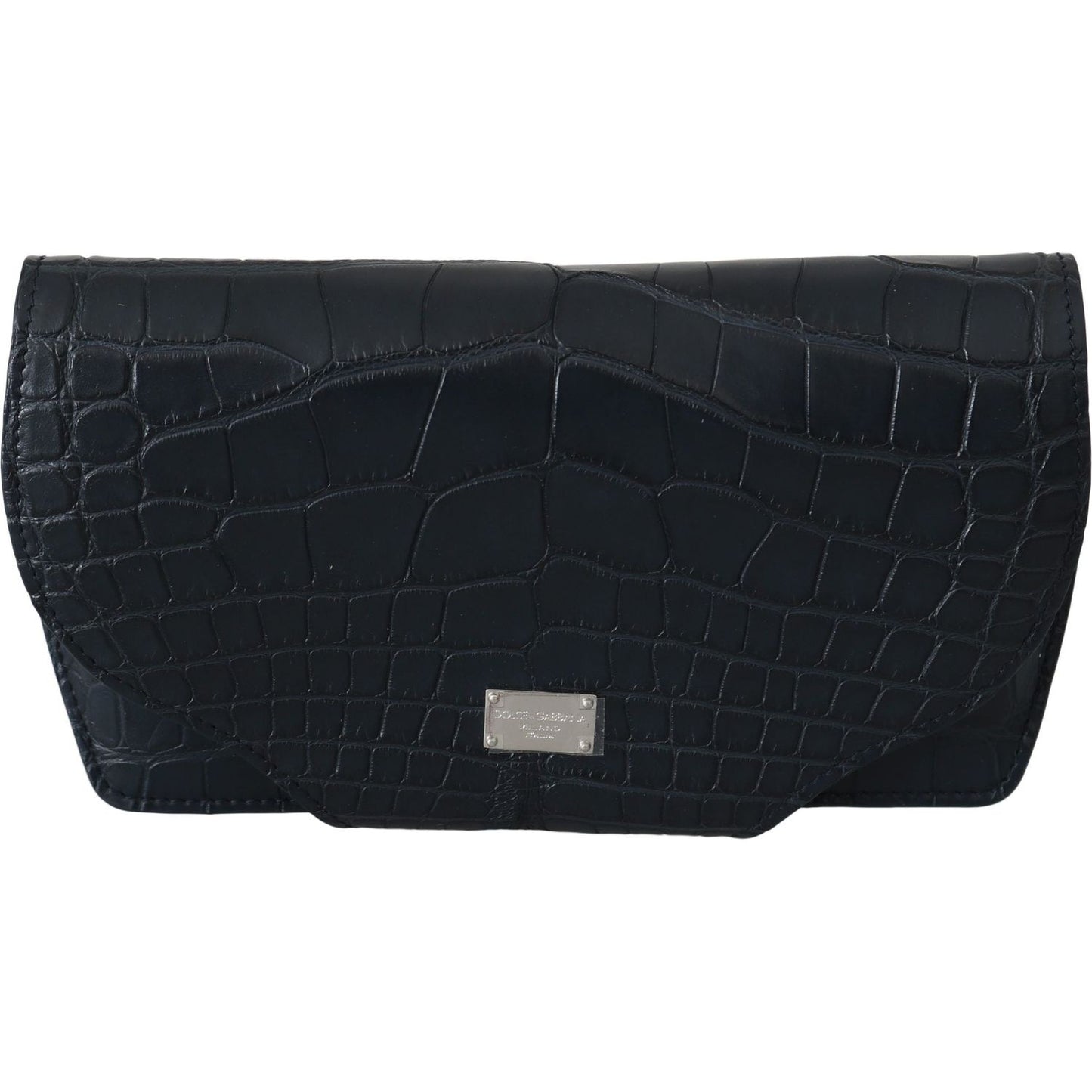 Dolce & Gabbana Blue Crocodile Eyewear Sunglasses Case Cover Pouch VAS8610