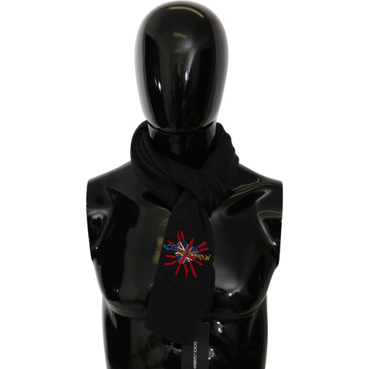 Dolce & Gabbana Gray #DGLovesLondon Wrap Shawl Wool Scarf Dolce & Gabbana