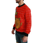 Dolce & Gabbana Red Crystal Pig of the Year Sweater TSH4610-44