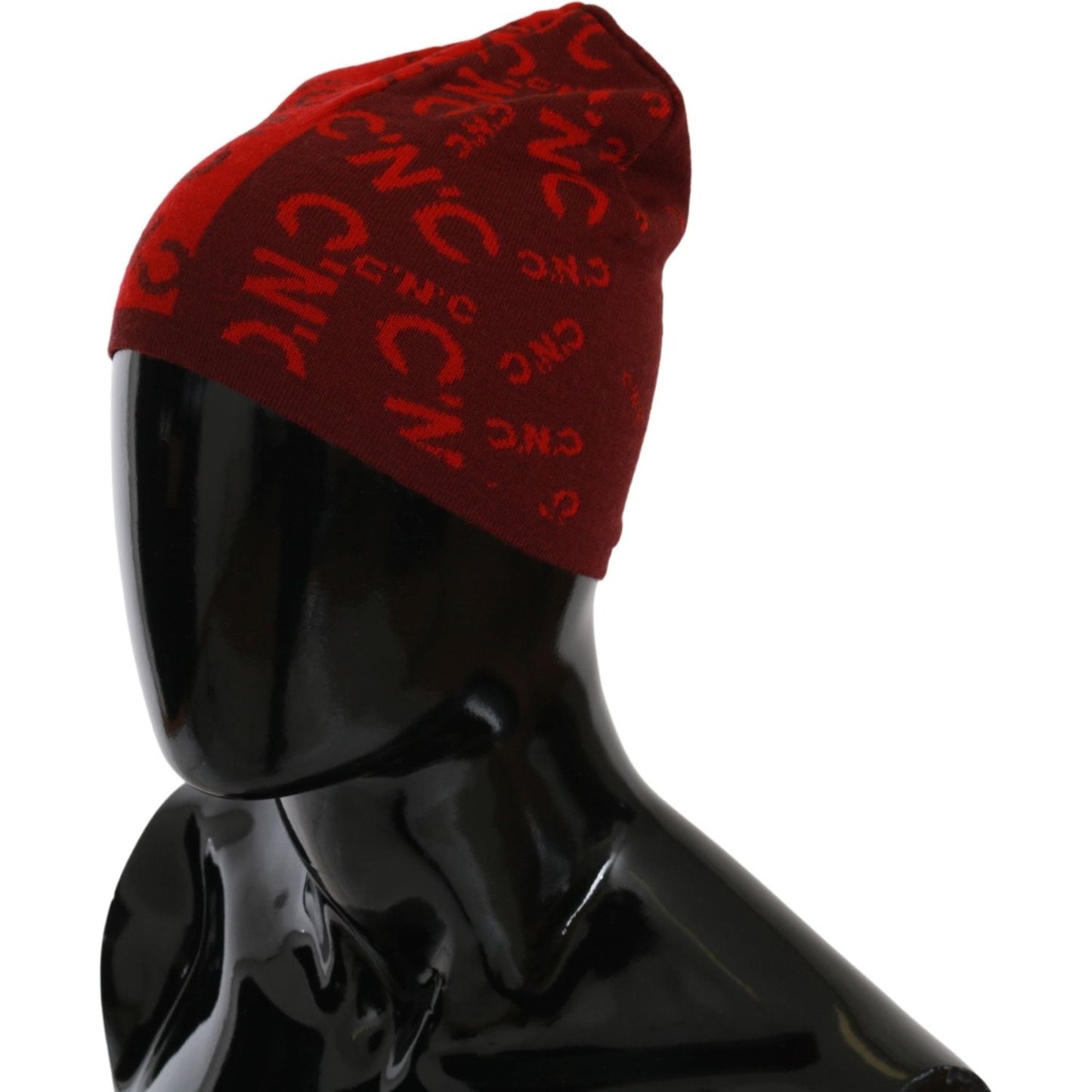 Costume National Red Wool Blend Branded Beanie Hat 1728,50% Acrylic,67345645728,Accessories,Beanie - Hats - Accessories,Costume National,Hats & Caps - Men - Accessories,Hats - Accessories,Material: 50% Wool,Men,Men - Accessories,New with tags,Red
