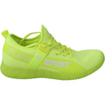 Philipp Plein Green CARTER Logo Hi-Top Sneakers Shoes MV2984-40