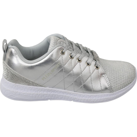 Philipp Plein Gisella Silver Polyester Sneakers Shoes Philipp Plein