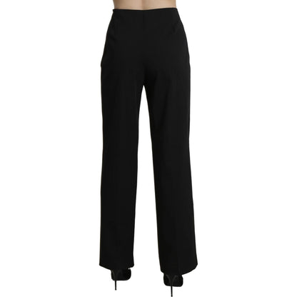 BENCIVENGA Black High Waist Straight Dress Trouser Pants BENCIVENGA