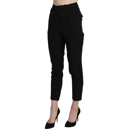 BENCIVENGA Black High Waist Skinny Cropped Dress Trouser Pant BENCIVENGA
