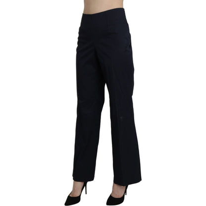 BENCIVENGA Navy Blue High Waist Straight Dress Trouser Pants BENCIVENGA