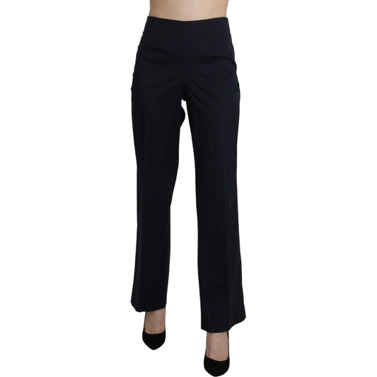 BENCIVENGA Navy Blue High Waist Straight Dress Trouser Pants BENCIVENGA