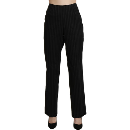 BENCIVENGA Black High Waist Straight Dress Trouser Pants BENCIVENGA