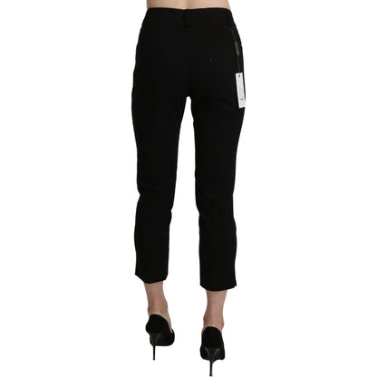 BENCIVENGA Black High Waist Skinny Cropped Dress Trouser Pants BENCIVENGA