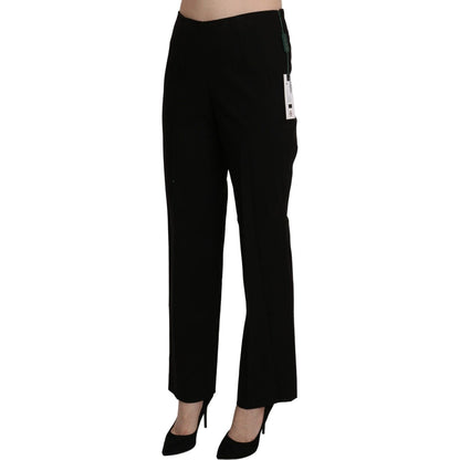 BENCIVENGA Black High Waist Straight Dress Trouser Pant BENCIVENGA