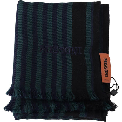 Missoni Multicolor Striped Wool Unisex Neck Wrap Shawl 1728,67345645728,Accessories,Material: 100% Wool,Men,Men - Accessories,Missoni,Multicolor,New with tags,Scarves - Accessories,Scarves - Men - Accessories,Scarves - Scarves - Accessories