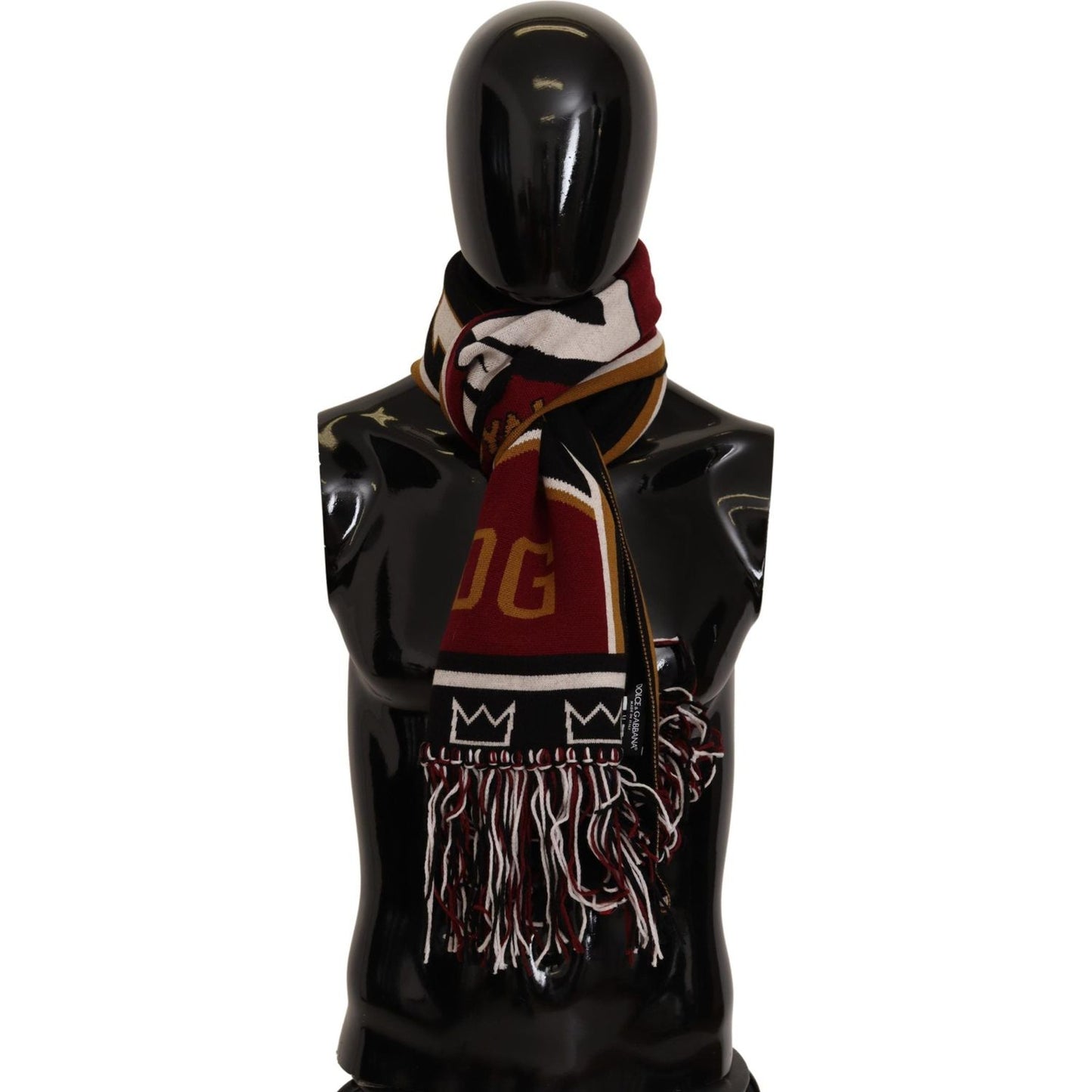 Dolce & Gabbana Multicolor Wool Knit DG King Shawl Wrap Scarf 1728,67345645728,Accessories,Dolce & Gabbana,Material: 95% Virgin Wool 5% Cashmere,Men,Men - Accessories,Multicolor,New with tags,Scarves - Accessories,Scarves - Men - Accessories,Scarves - Sca