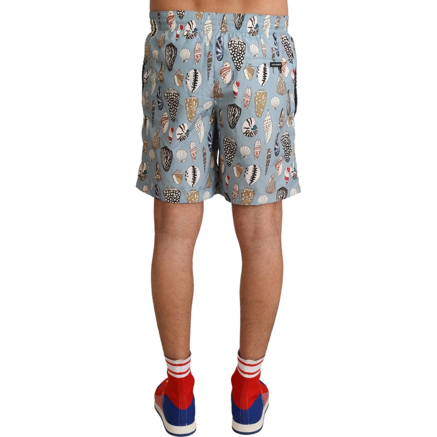 Dolce & Gabbana Blue Seashell Beachwear Swimwear Shorts BIK1493 -IT3