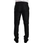 Dolce & Gabbana Blue Pattern MARTINI SLIM FIT 2 Piece Suit KOS1887-46
