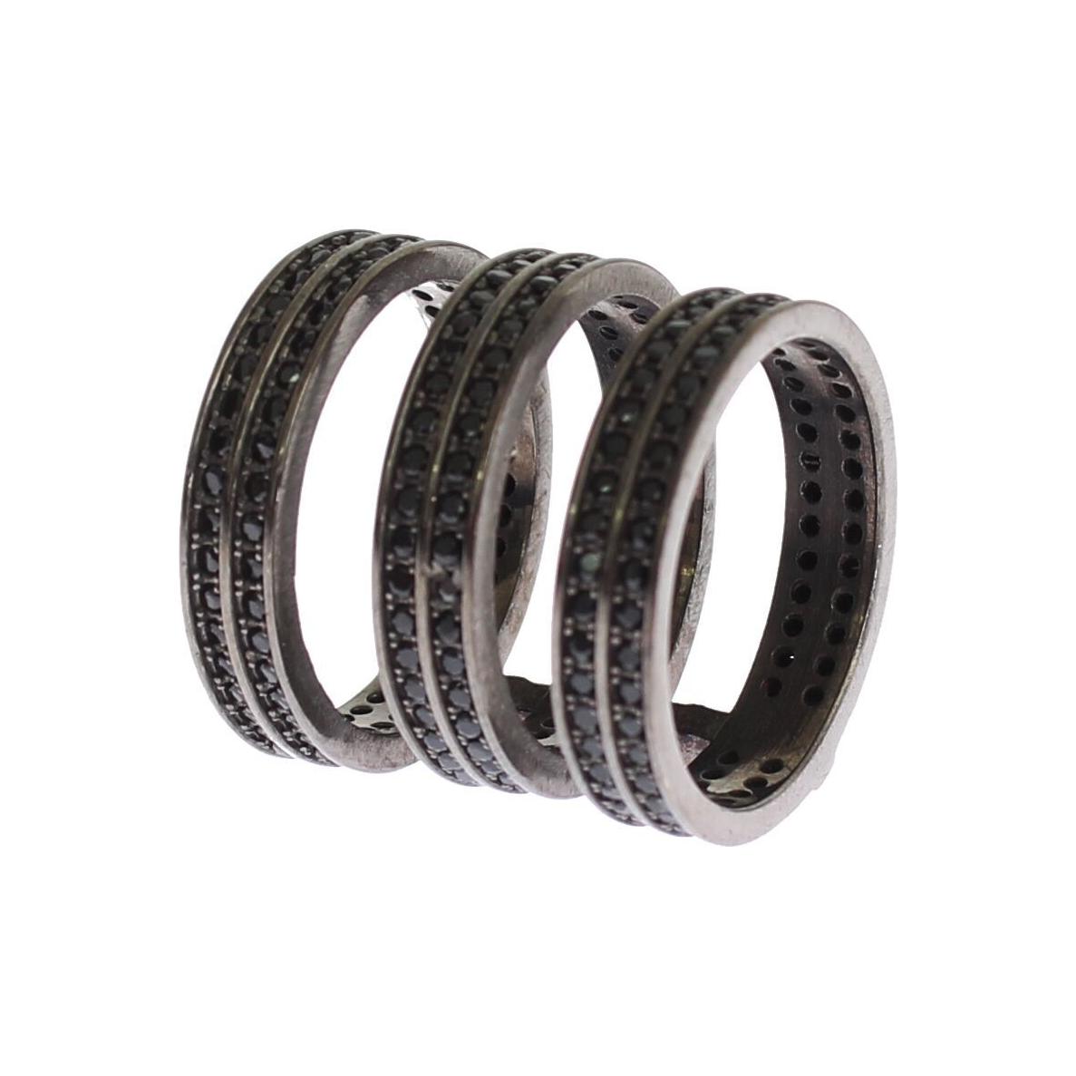 Nialaya Black CZ Rhodium 925 Silver Ring1728,67345645728,Accessories,Black,black CZ Crystals,Category - Jewellery,EU50 | US5,Jewellery - Accessories,Jewelry,Material: Rhodium 925 Sterling Silver,Men,New with tags,Nialaya,Rings - Jewellery - Accessories,Ri