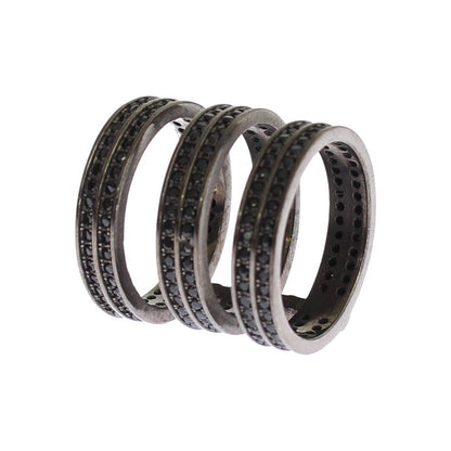 Nialaya Black CZ Rhodium 925 Silver Ring1728,67345645728,Accessories,Black,black CZ Crystals,Category - Jewellery,EU50 | US5,Jewellery - Accessories,Jewelry,Material: Rhodium 925 Sterling Silver,Men,New with tags,Nialaya,Rings - Jewellery - Accessories,Ri