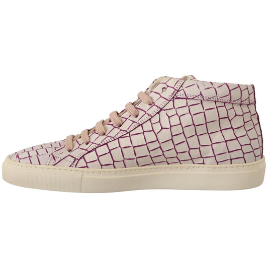 HIDE & JACK White Bordeaux Leather Casual Lace Up Sneakers Shoes MV4297 - 42