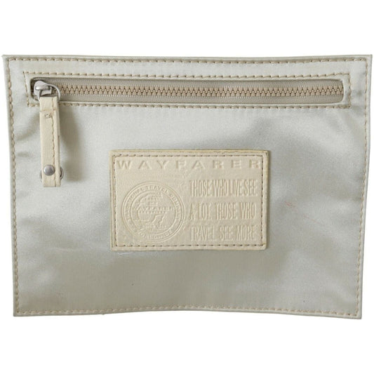 WAYFARER White Zippered Coin Holder Wallet VAS9133