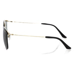 Frankie Morello Black Metallic Fiber Men Sunglass Frankie Morello Black